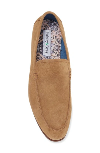Shop Paisley & Gray Paisley And Gray Venetian Loafer In Camel Suede