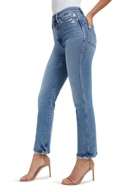 Good American Corset Good Classic Straight Leg Jeans In Indigo338