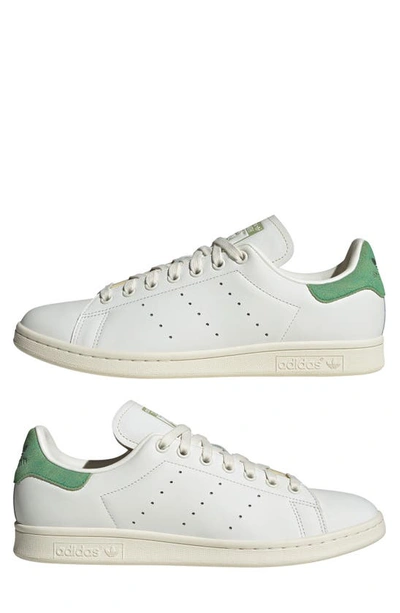 Shop Adidas Originals Stan Smith Sneaker In White/ Off White/ Court Green