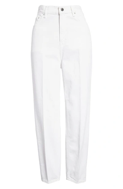 Shop Totême Tapered Jeans In Coated White
