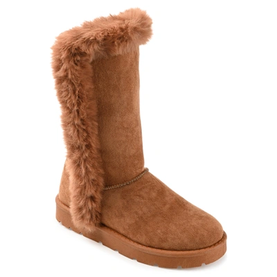 Shop Journee Collection Collection Women's Tru Comfort Foam Cleeo Boot In Brown