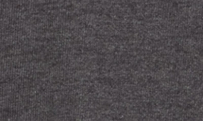 Go Couture Hooded Tunic Sweater In Charcoal Print 1
