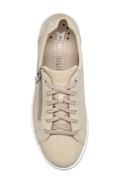 Shop Mephisto Nikita Sneaker In Nude Bucksoft