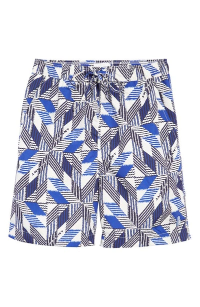 Shop Isabel Marant Hydra Patchwork Print Swim Trunks In Blue 30bu