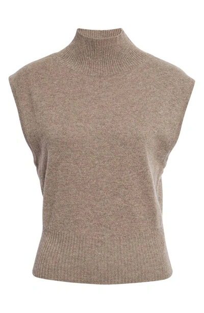 Shop Reformation Arco Sleeveless Cashmere Sweater In Cocoa