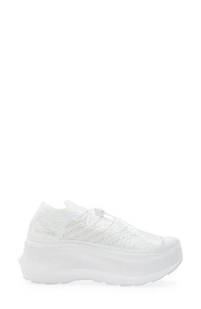Shop Comme Des Garçons X Salomon Pulsar Platform Sneaker In White