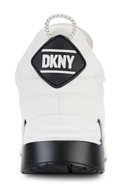 Shop Dkny Aislin Sneaker In Pale White