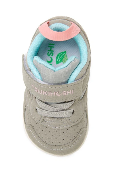 Shop Tsukihoshi Racer Washable Sneaker In Gray/ Pink