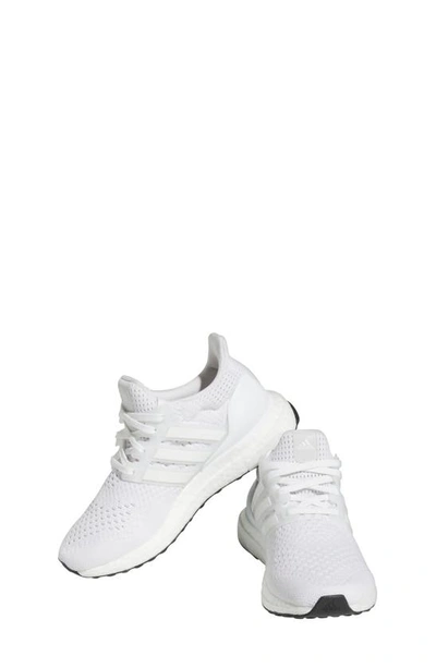Shop Adidas Originals Kids' Ultraboost 1.0 Dna Running Shoe In White/ White/ White