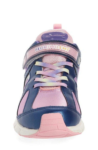Shop Tsukihoshi Rainbow Sneaker In Navy/ Pink