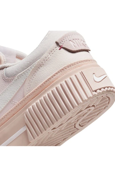 Shop Nike Court Legacy Lift Platform Sneaker In Soft Pink/ Sail/ Pink Oxford