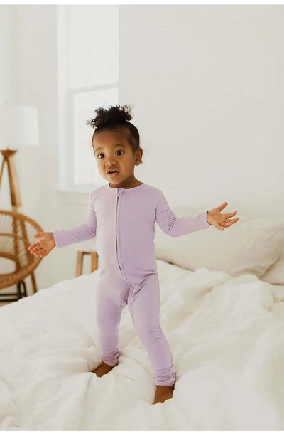 Shop Bellabu Bear Kids' Lavender Fitted One-piece Convertible Footie Pajamas