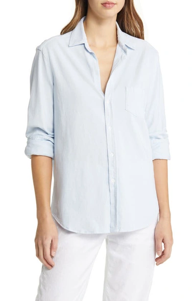 Shop Frank & Eileen Eileen Knit Button-up Shirt In Shirting Blue