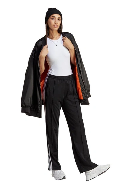 Shop Adidas Originals Adicolor Firebird Recycled Polyester Track Pants In Black