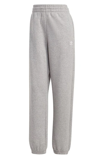 Shop Adidas Originals Essentials Fleece Joggers In Medium Grey Heather
