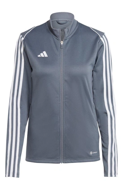 Shop Adidas Originals Tiro 23 League Recycled Polyester Soccer Jacket In Team Onix
