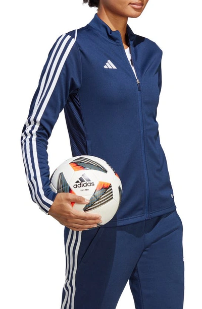 Shop Adidas Originals Tiro 23 League Recycled Polyester Soccer Jacket In Team Navy Blue