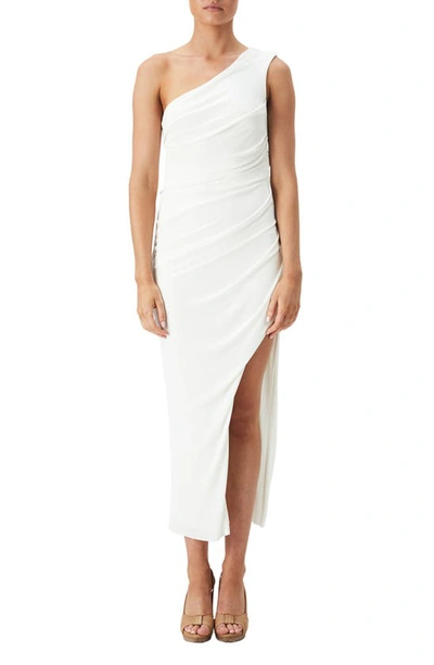 BARDOT ROSALIE ONE-SHOULDER SHEATH MIDI DRESS 