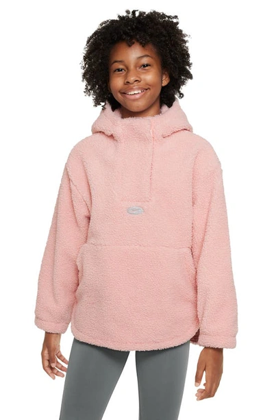 Shop Nike Kids' Therma-fit Quarter Zip Pullover In Arctic Orange