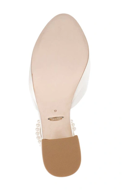 Shop Badgley Mischka Felixa Ankle Strap Platform Sandal In Soft White