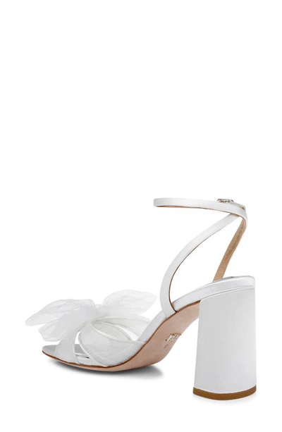 Shop Badgley Mischka Tess Ankle Strap Sandal In Soft White