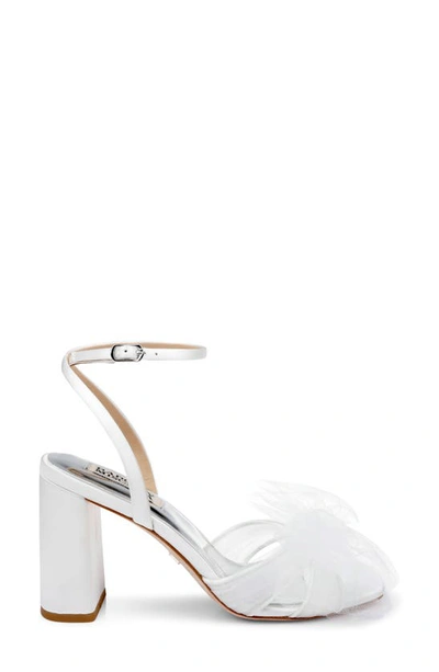 Badgley Mischka Tess Ankle Strap Sandal In Soft White