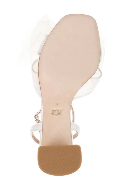 Badgley Mischka Tess Ankle Strap Sandal In Soft White
