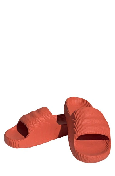 Shop Adidas Originals Adilette Sport Slide Sandal In Red/ Red/ Black