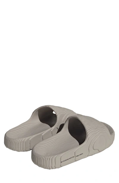 Adidas Originals Adilette Sport Slide Sandal In Brown/ Brown/ Black