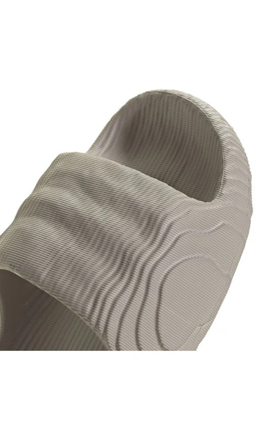 Adidas Originals Adilette Sport Slide Sandal In Brown/ Brown/ Black