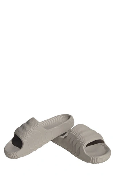Adidas Originals Adilette Sport Slide Sandal In Brown/ Brown/ Black