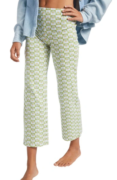 Shop Billabong Kids' Straight Up Crop Pants In Moss Meadow