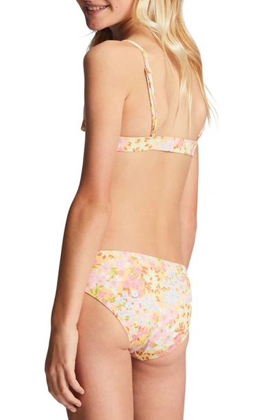 Shop Billabong Kids' Spring Daydream Two-piece Swimsuit In Golden Peach
