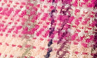 Marcus Adler Plaid Scarf In Bright Pink