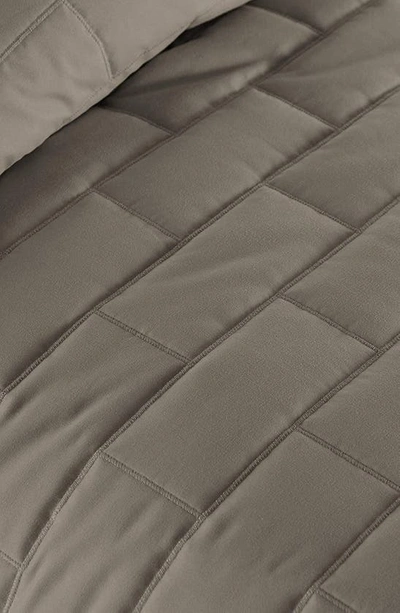 Southshore Fine Linens Brickyard Quilt Set In Dark Taupe