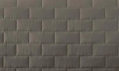 Southshore Fine Linens Brickyard Quilt Set In Dark Taupe
