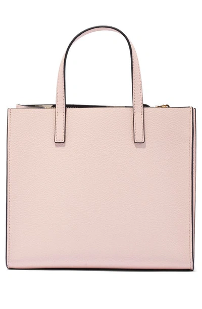 Marc Jacobs Mini Grind Coated Leather Tote In Peach Whip