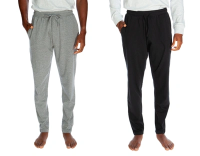 Shop Unsimply Stitched Super Soft Lounge Pant 2 Pack In Grey