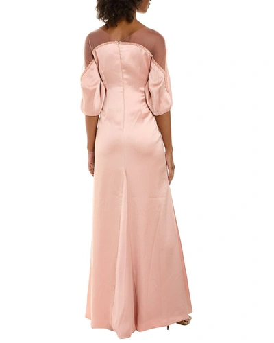 Shop Rene Ruiz Crepe Gown In Pink
