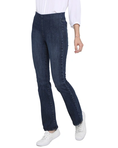 Shop Nydj Pull-on Slim Bootcut Jean In Blue