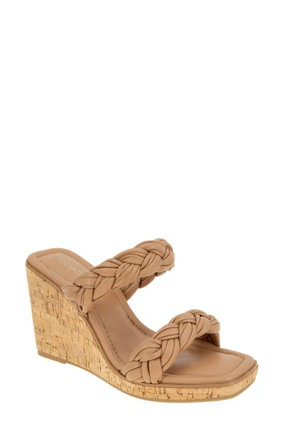 Shop Bcbgeneration Ulana Wedge Sandal In Tan