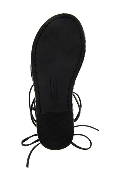 Shop Bcbgeneration Tarin Ankle Tie Sandal In Black