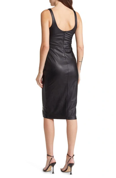 Amanda Uprichard Pittito Midi Dress In Black