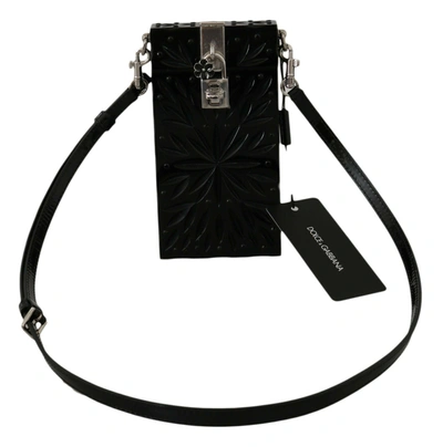 Shop Dolce & Gabbana Exquisite Crystal-plexi Cigarette Case Women's Holder In Black