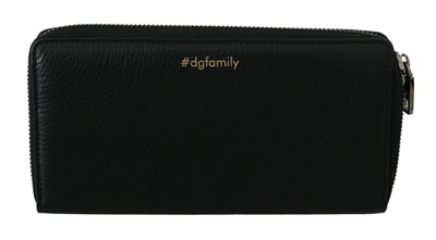 Shop Dolce & Gabbana Elegant Black Leather Continental Men's Wallet