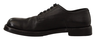 Shop Dolce & Gabbana Elegant Black Leather Men's Dress Men's Shoes