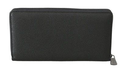 Shop Dolce & Gabbana Elegant Continental Leather Men's Wallet In Gray