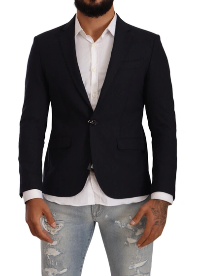 Domenico Tagliente Doico Tagliente Black Single Breasted One Button Suit Jacket In Black