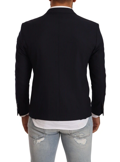 Shop Domenico Tagliente Black Single Breasted One Button Suit Men's Jacket
