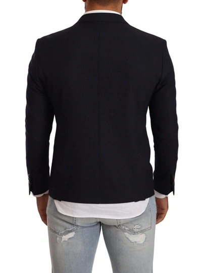 Domenico Tagliente Doico Tagliente Black Single Breasted One Button Suit Jacket In Black